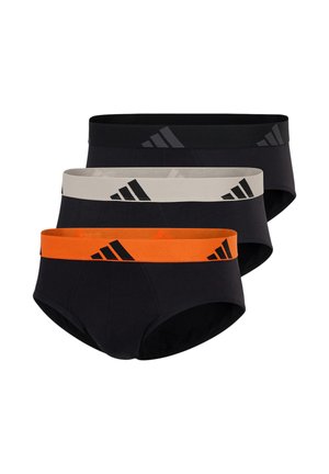 3ER PACK ACTIVE FLEX - Briefs - schwarz/orange