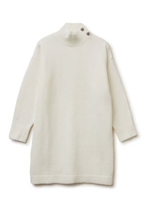 SHORT - Pletené šaty - white