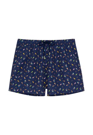 Laivaston uimashortsit, joissa on leikkisä monivärinen jäätelötötterökuvio, varustettuna elastisella vyötäröärrällä ja säädettävällä nauhalla.