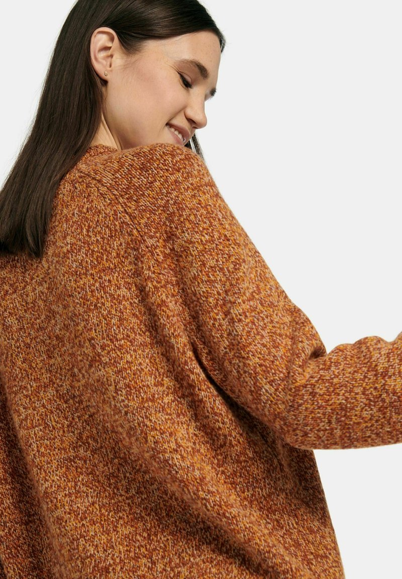 Damen Strickjacken | DAY.LIKE Strickpullover kürbis multicolor/orange - EO99000 Damen Strickjacken | DAY.LIKE Strickpullover kürbis multicolor/orange - EO99000