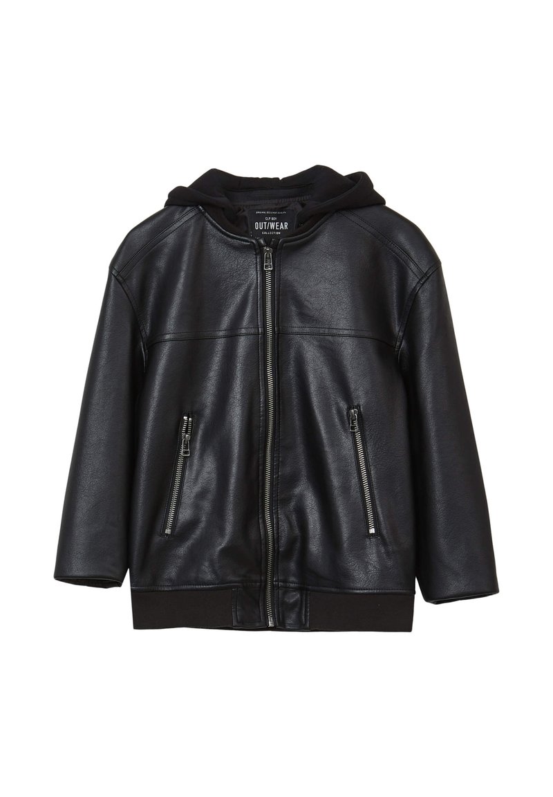 Calliope CON CAPPUCCIO - Felpa con zip - nero ultrablack