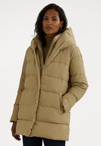 Lauren Ralph Lauren HOODED DOWN COAT - Kaput ispunjen paperjem - birch tan