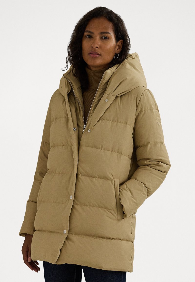 Lauren Ralph Lauren HOODED DOWN COAT - Kaput ispunjen paperjem - birch tan