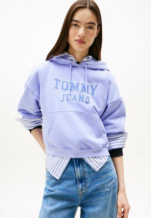 VARSITY APPLIQUÉ LOGO BOXY - Hoodie - vintage iris