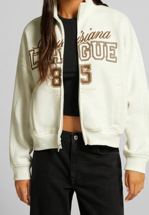Sweat zippé - beige