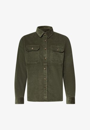 Street One MEN, LANGARM HEMD AUS CORD IN UNIFARBE - Chemise - light moss green