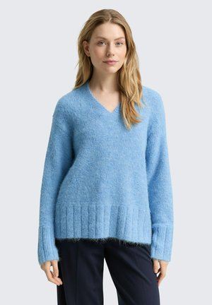 Pullover - light fjord blue melange