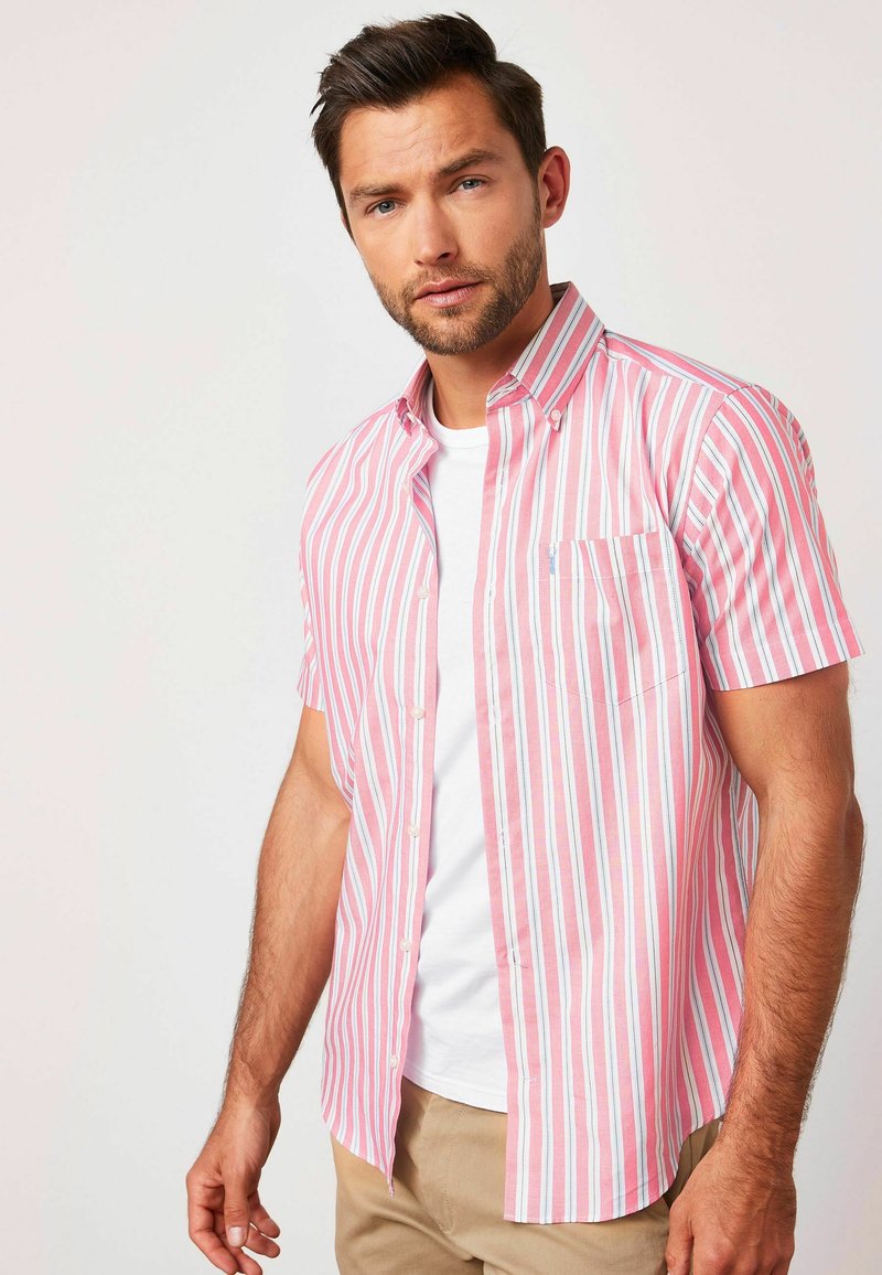 Next Overhemd donkerroze