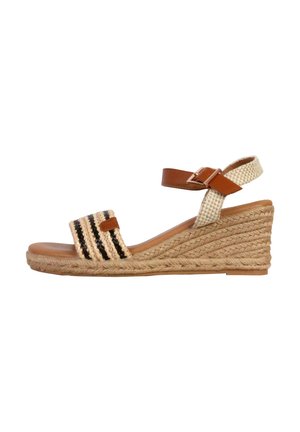 À BRIDE - Espadrilles - noir marron