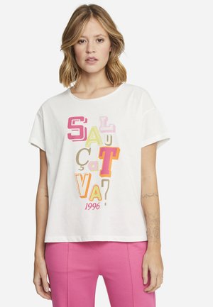 Camiseta estampada - cream white