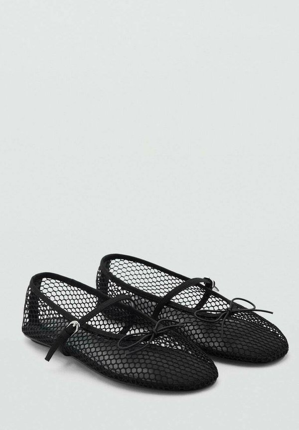 Ankle strap ballet pumps - noir3