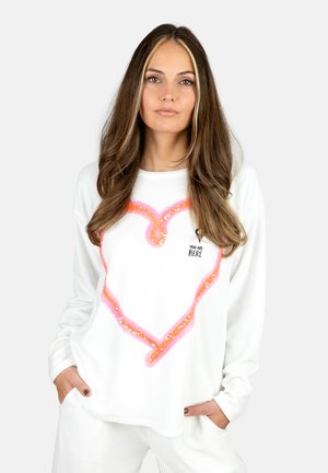 NICKI HEART - Sweatshirt - offwhite