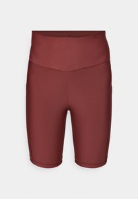 INTERVAL STASH SHORT - Leggings - dark cherrywood