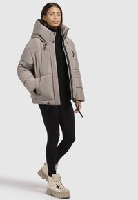 khujo PEEKE SET - Winterjas - graubeige