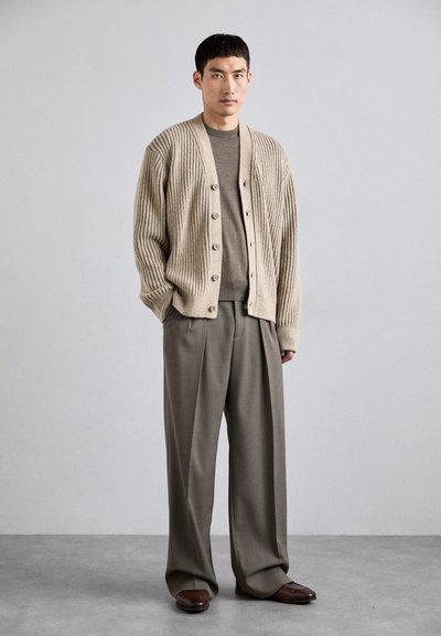 J.LINDEBERG TWIN PLATED CARDIGAN - Casaco de malha - tiger brown
