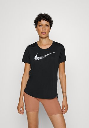RUN - Sports T-shirt - black/white