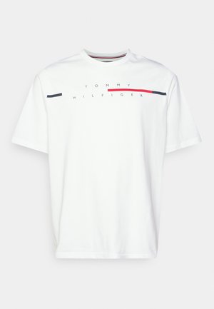 SPLIT LOGO TEE - T-shirt con stampa - white