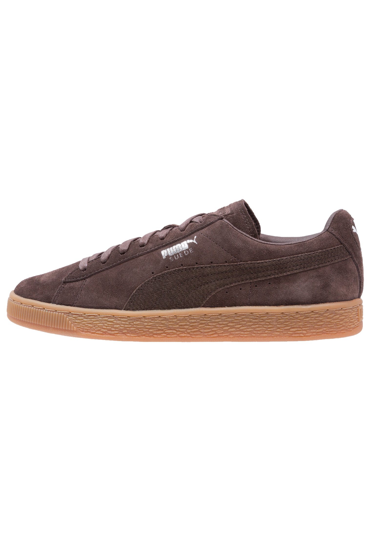 puma suede platform marroni