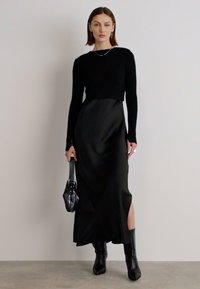 AllSaints AMOS DRESS 2-IN-1 - Džemperis - black