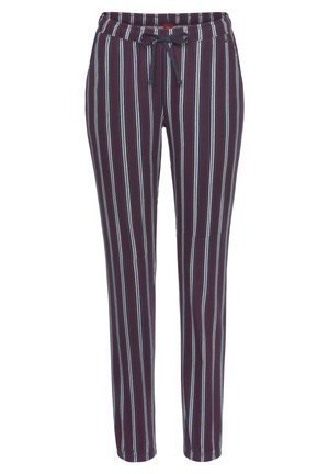 s.Oliver Pantalón de pijama - bordeaux gestreift