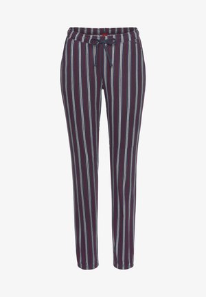 s.Oliver, Nachtwäsche Hose - bordeaux gestreift