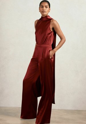 FARAH CAPE SASH - Mono - dark red