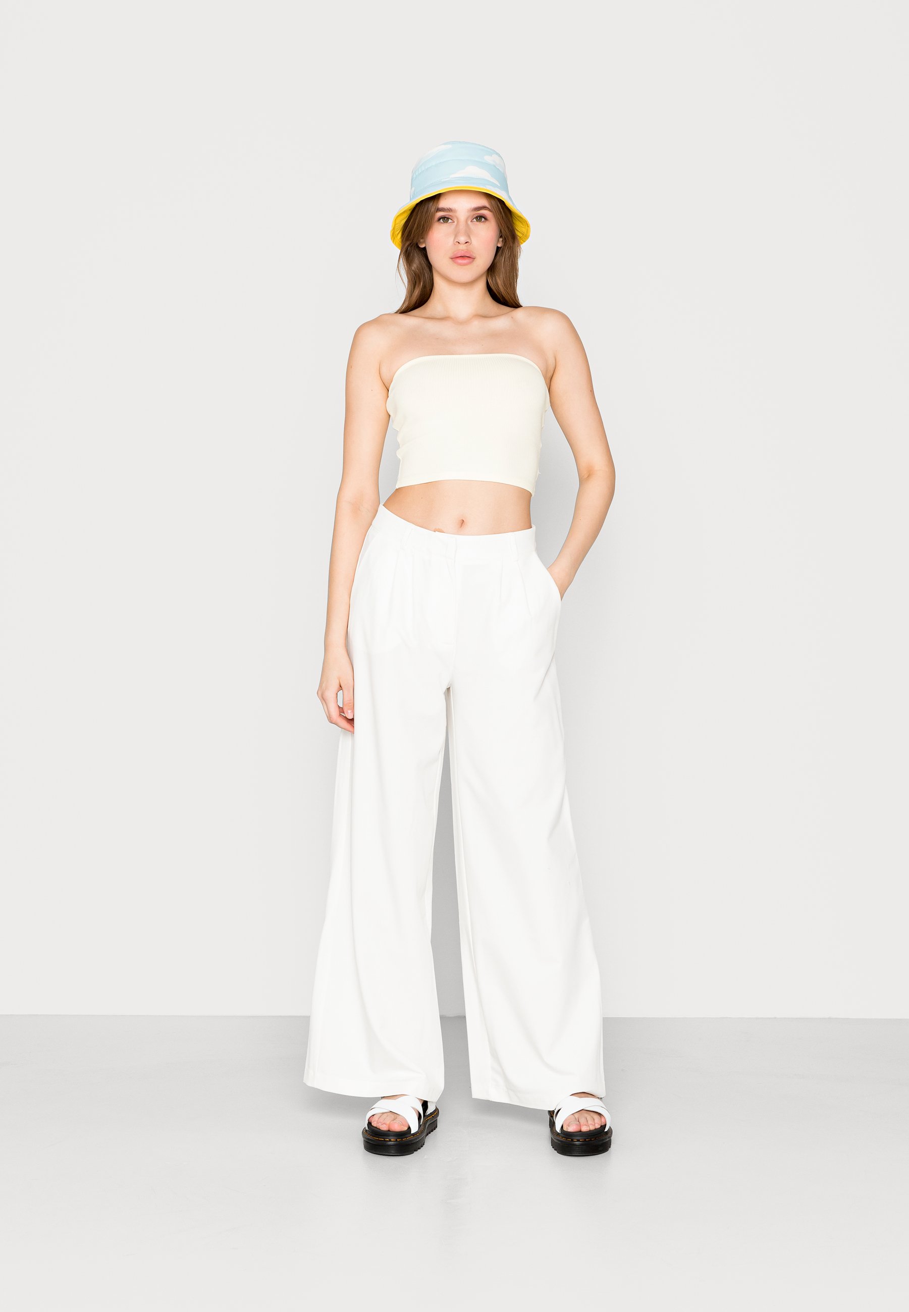 Glamorous BANDEAU TUBE TOP 2 PACK - Top - pale lemon/black/verde - Zalando.es