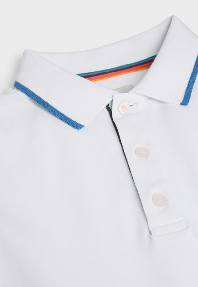Paul Smith Junior SHORT SLEEVE SIGNATURE -REGULAR FIT - Pólóing - white