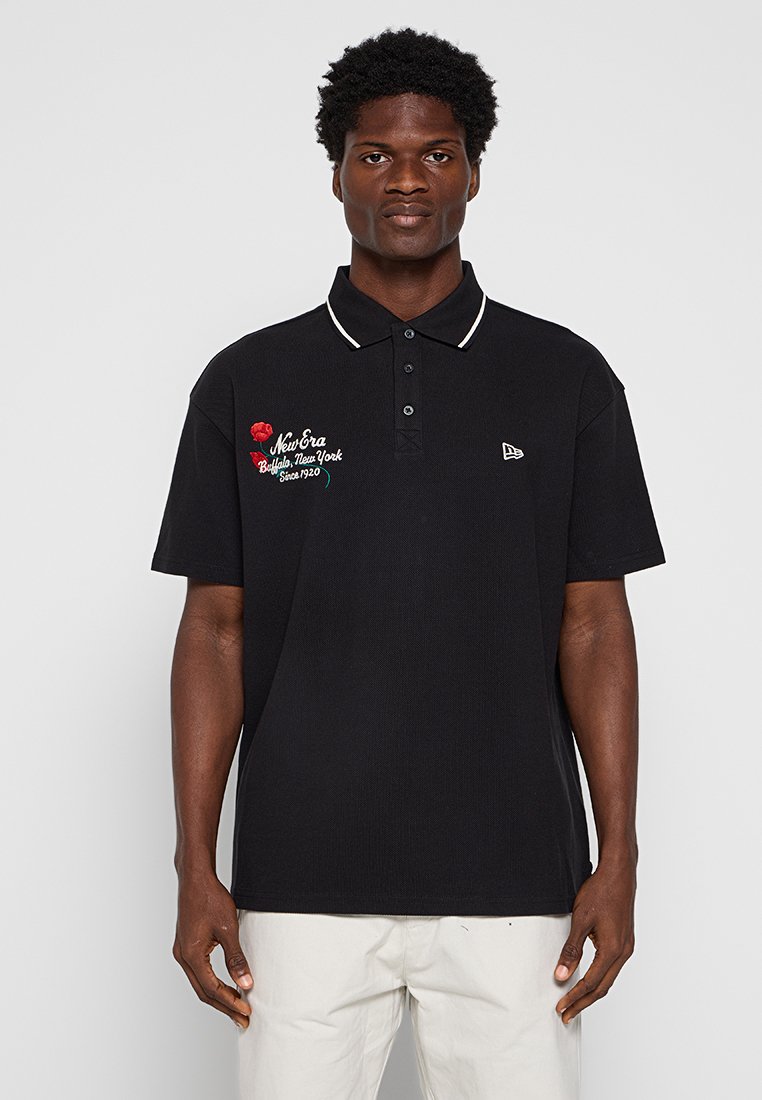 new era Poloshirt zwart