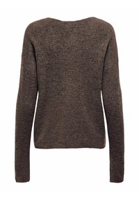 ONLY ONLCAMILLA V NECK - Džemperis - chocolate martini