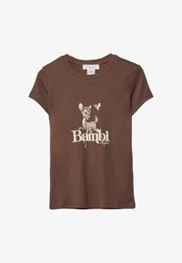 Stradivarius BAMBI Print T-shirt dark brown Zalando