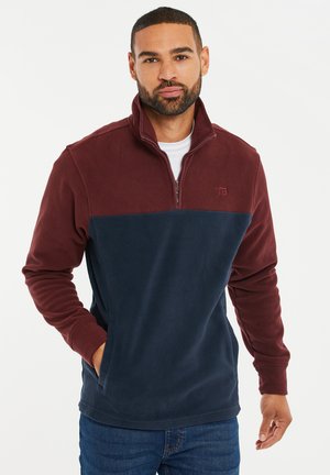 WHAM - Fleece jumper - burgundy navy