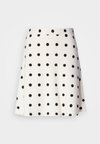 A-line skirt - white/black