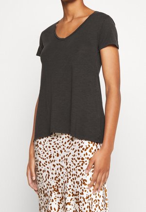 T-shirt basique - mottled dark grey