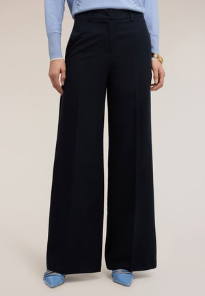 PALAZZO CON PIEGA STIRATA - Housut - blu