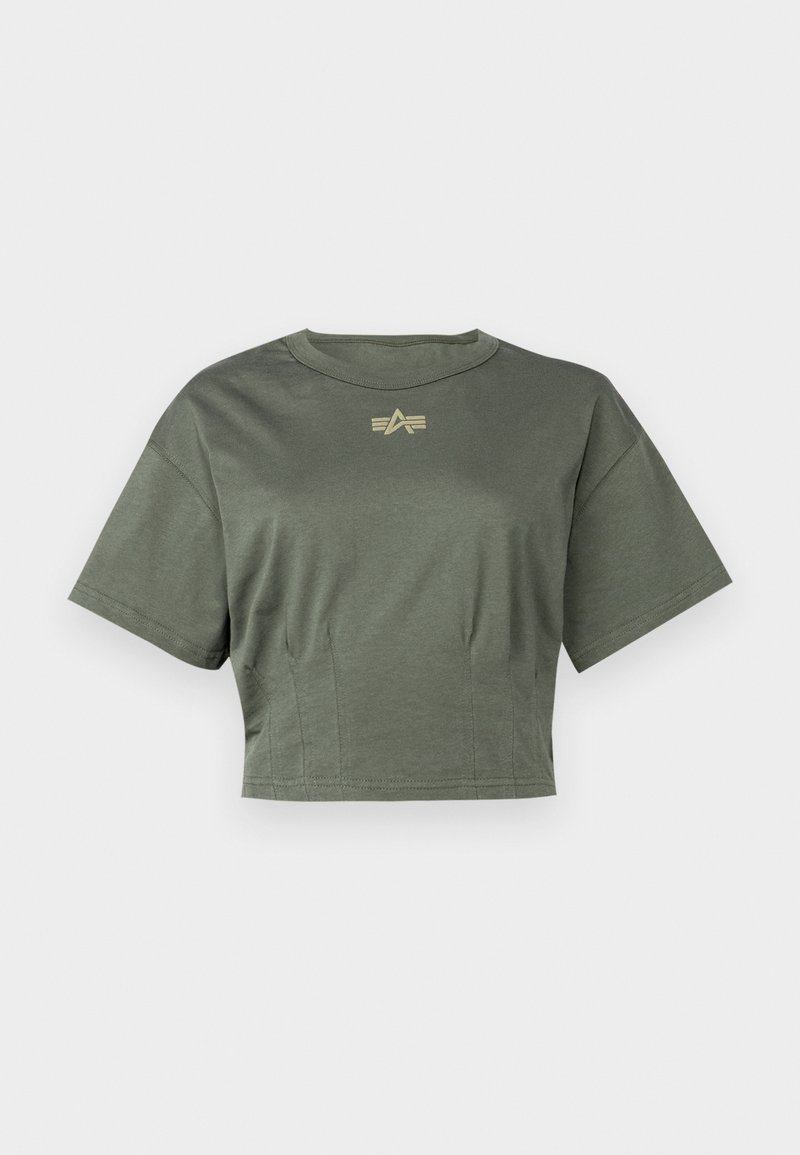 alpha industries T-shirt print donkergroen