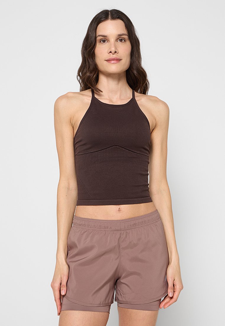 Only Play Top donkerbruin