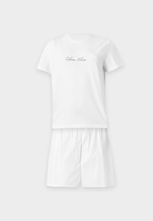 Calvin Klein Underwear, SCRIPT SET - Pidžaamakomplekt - classic white