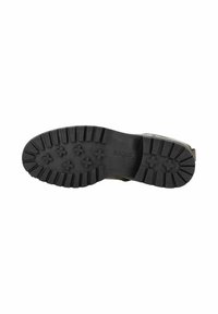 Schwarze Gummisohle mit einem robusten Profil, das erhabene Sternmuster für Grip und Stabilität aufweist. Verstärkte Kanten für Langlebigkeit.