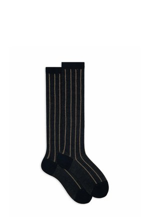 FANTASIA TWIN SPAZIATA - Knee high socks - blue/grey