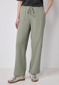 Street One Studio WIDE LEG - Trousers - grün