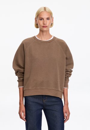 ARKET, ARKET TERRY SWEATSHIRT - Sweatshirt - brown