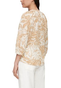 s.Oliver MIT RAFFUNG - Bluse - sandstein