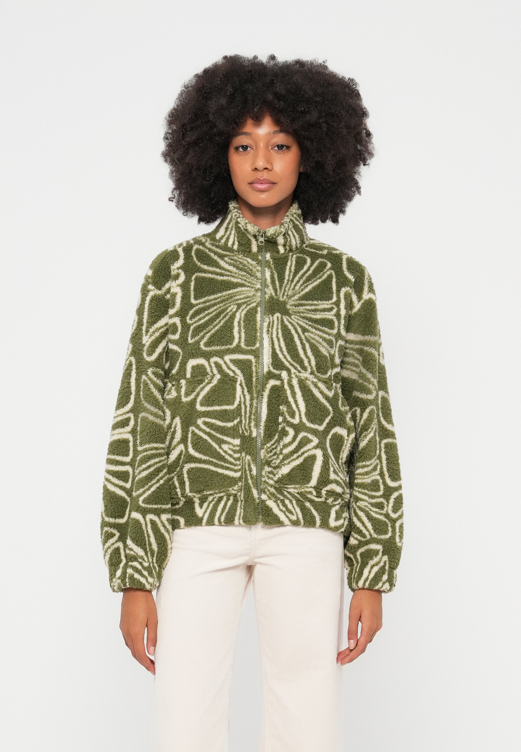 BILLABONG 防水ジャケット Mサイズ オリーブ Billabong FIRST LIGHT SHERPA - Fleece jacket - martini olive/olive