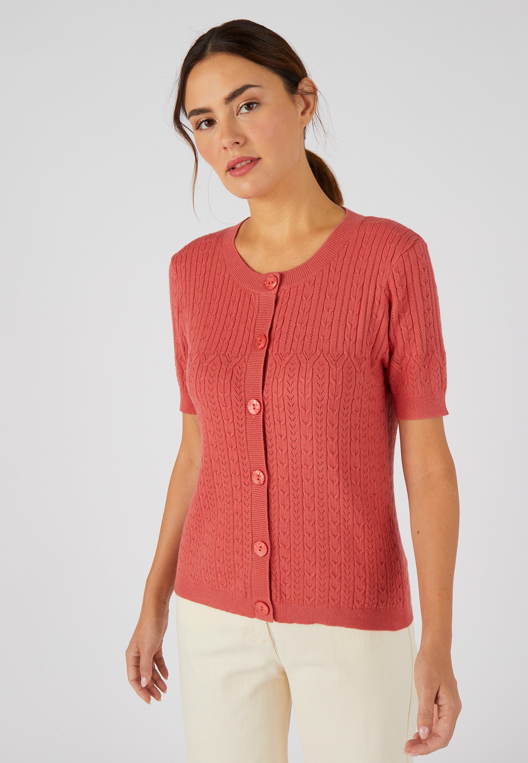 Damart FANTAISIE Gilet vieux rose/rose