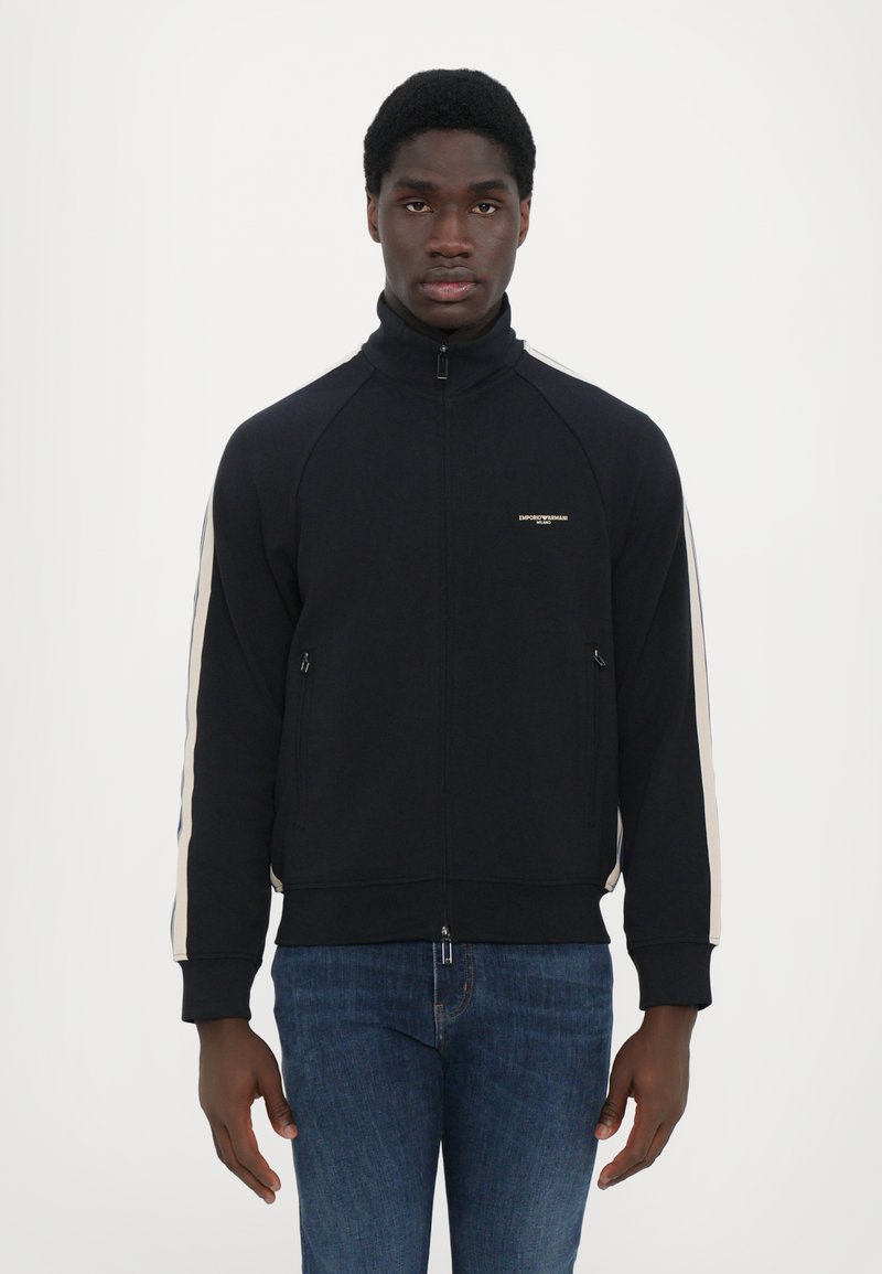 Emporio Armani - Sweat zippé - blu navy, Agrandir