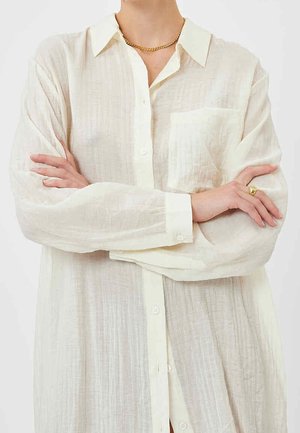 Košilové šaty - off-white
