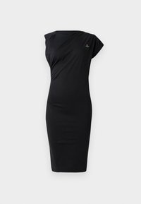 HEBO DRESS - Jersey dress - black