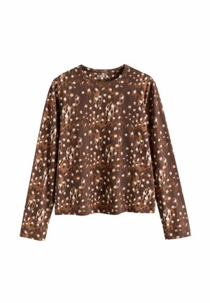 Next, CREW NECK TOP  . - Long sleeved top - deer print