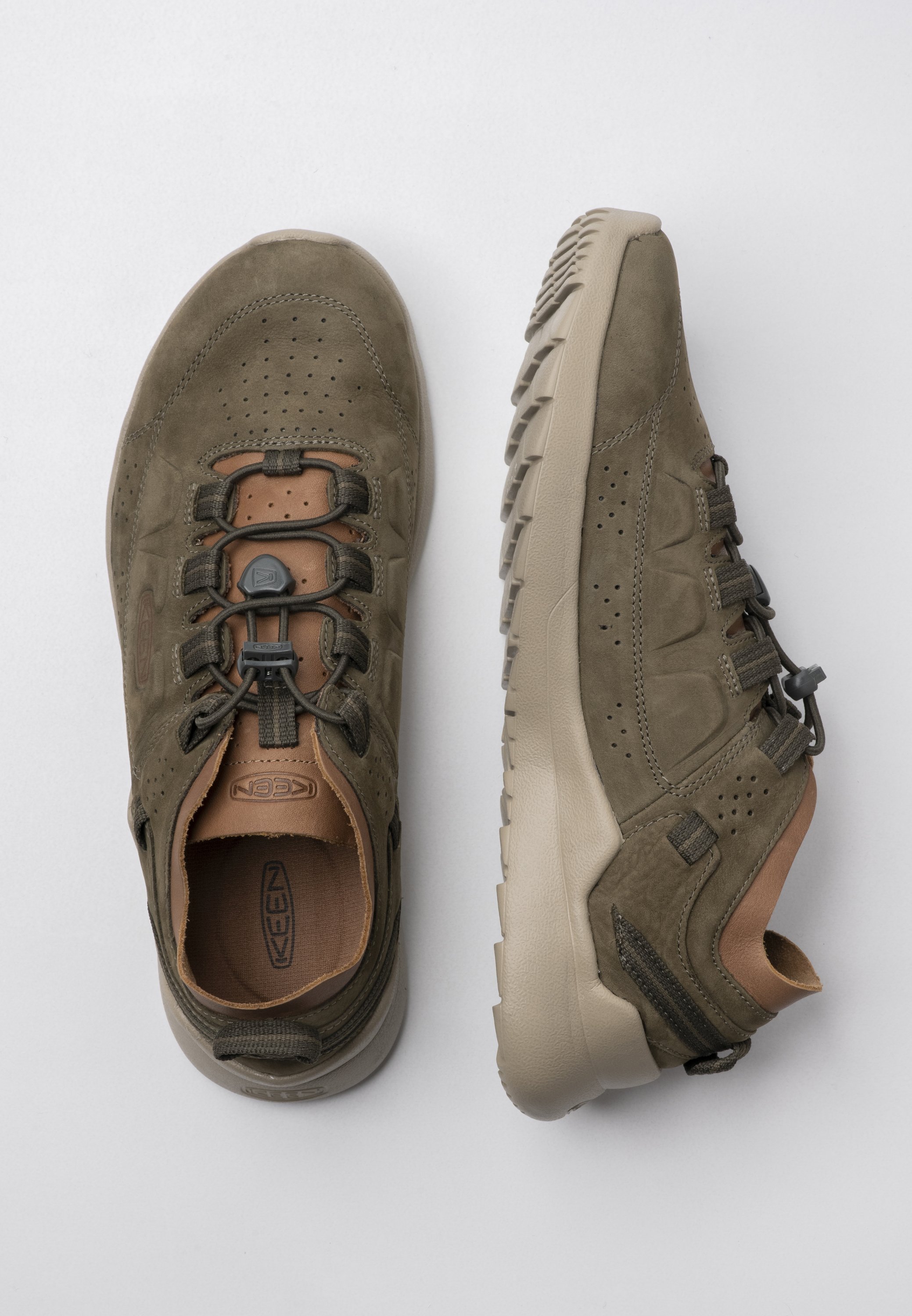 Keen HIGHLAND - Sportieve wandelschoenen - dark olive/plaza  taupe/olijfgroen - Zalando.nl
